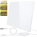 full hd indoor antenne 【5M Langes Kabel】Ultralange Koaxialkabel mit Hochleistung stellt sicher, dass die verstärkte Antenne fast überall im Haus platziert werden kann, um das beste Signal und den stärksten Empfang zu erhalten . Auch wenn es keinen USB-Ausgang gibt, sorgt die Verwendung von USB-Netzadapter dafür, dass Sie die dhtv-Antenne an die Stromversorgung anschließen werden.