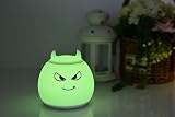 Amagle Silikon LED Nachtlicht mit 7 Beleuchtung Touch Schalter USB Nachtlichter Nachttischlampen Schlummerleuchten Stimmungslichter Weiche Silikon Lampe für Kinder Baby Tisch Zimmer Schlafzimmer - 8