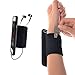 Produktbild WANPOOL Sport Schweißband Handgelenksband Unterarmband mit Kleiner Tasche für Schlüssel und Kleingeld für iPhone 7 Plus, Schwarz & Schwarz