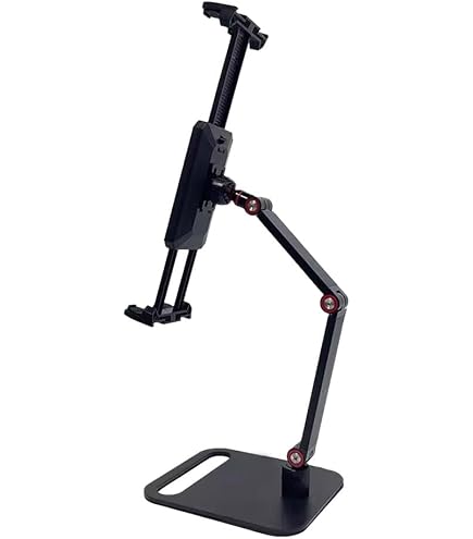 Support De Tablette Réglable 360° Pour écrans 6 à 17,3 Pouces - En Métal, Pliable, Inclinable, Charge Max 3 Kg