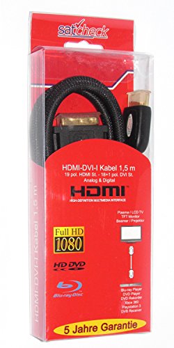 DVI auf HDMI Kabel 1,5 m für Dreambox DM 800 u. DM 8000 - 3