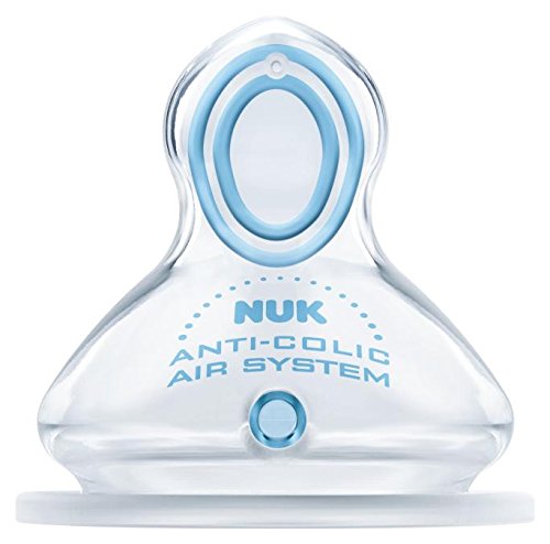 NUK First Choice+ 0-6mths Silicone Teat with Small Feed Hole (2 pack)