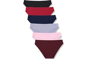 FINETOO 6 Pezzi Slip Senza Cuciture Donna Pantaloni a Vita Bassa Mutande Invisibili Biancheria Intima Sexy Biancheria Intima Comoda Mutandine Bikini Confezione Multipla