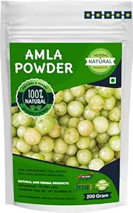 Amla Powder | Indian Gooseberry | Emblica Officinalis | Amalaki For Hair Care, Skin Care(Face Mask, Skin Brightening, Evens Skin Tone) and Weight Loss - 200Gram