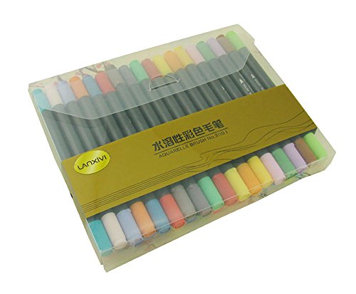 lanxivi Bürste Twin Marker mit Fine Spitze 36 R Aquarell basierend Marker, ideal für Künstler, Aquarell, skizzieren, Colorieren 36 - 2