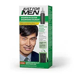 Just For Men Hair Color, Real Darkest Brown-Black