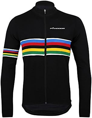 PANDOOM Outdoor Sports Mens Breathable Cycling Long Sleeve Jersey Bike Jersey