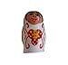 Produktbild 5 Stk Matroschka 20mm • Holzmatroschka Perle bunt • Holzperle Puppe Figur • 9 Farben zur Auswahl (weiß)