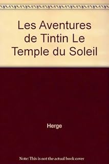 jaquette livre Les Aventures de Tintin Le Temple du Soleil