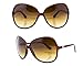 Produktbild DG Eyewear Sonnenbrillen von DG Studio ® für Frauen Neu Kollektion - UV400 - Schutz - Damen Mode Braun Designer Übergröße - Modell: DG Casablanca (Damen-Accessories ) Sonnenbrille