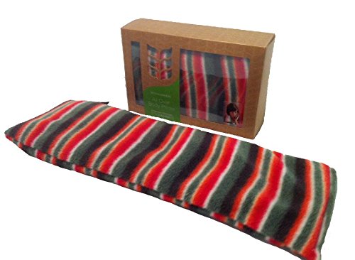 Deluxe Fleece WINTER STRIPE Lavender Wheat Bag Heat / Chill Pack (Large 44cm)