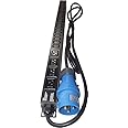 Generic 24 way PDU (20 IEC C13 + 4 C19) 32 AMP VERTICAL Power Distribution Unit 32A INDUSTRIALPLUG AMT