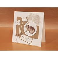 Osterkarte, Ostergrüße, Handarbeit