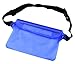 Produktbild Asvert Wasserdichte Tasche Beutel Hülle Unterwassertasche Bauchtasche Handy wasserdichte Tasche Drei Schichten von versiegelten Handy wasserdichte Tasche Wasserdichte PVC Sport Wasserdichte Outdoor Kanu Schwimmende Camping Rafting Kajak und Schutz von Handys Wasserdichte Kamera Sand und Staub (Weiß, Schwarz, Pink, Blau, Grün)