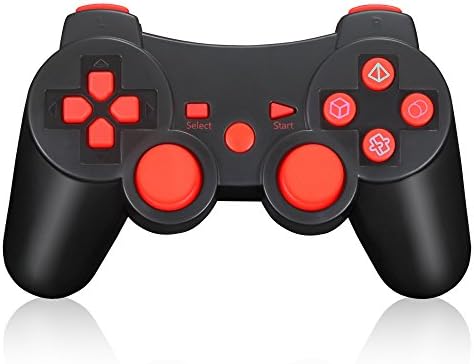 PS3 Wireless Controller, Bluetooth Double Shock Sixaxis Game Remote Customized Gamepad for Sony PS3 PlayStation 3