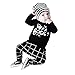 Ensembles Bébés garçons,Xinan Vêtements BéBé Longues Manches Tops + Pantalons 2pcs Outfits Vêtements BéBé Imprimé (Noir, 6M)