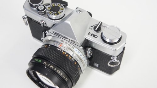 Olympus OM-1 OM1 with 50mm 1.4 Zuiko SLR film camera 35mm - Serviced