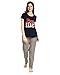 AV2 Women Cotton Top & Pyjama Nightwear / Loungewear Set RS.849.00