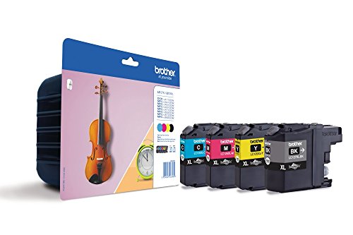 Brother Original XL-Tintenpatronen LC-127 (schwarz, cyan, magenta, gelb) im Value-Pack (für Brother DCP-J4110DW, MFC-J4410DW, MFC-J4510DW, MFC-J4610DW, MFC-J4710DW) - 2
