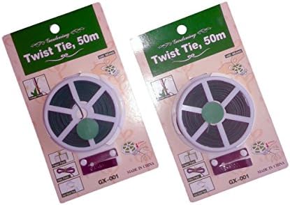 Gardening 2 x 50m Snip and Twist Plastic Covered Wire Ties