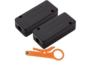 odedo Set de Module de Connexion LSA avec Outil de réparation pour câble réseau Cat 6, 6A, Cat 7, connecteur LSA pour réparation, rallonge de câbles réseau et de câbles de Connexion, métallisé