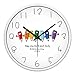Produktbild GRTEW Cartoon Wanduhr, Wohnzimmer Schlafzimmer Silent Wanduhren Modern Groß Clock - Datenblatt C 14 Zoll