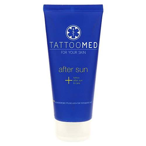 TattooMed After Sun Cream Lotion For Moisturizing Sensitive and Damaged Tattooed Skin
