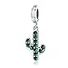 Produktbild MXMYFZ 925 Sterling Silber Charm Kaktus Sterling Silber Anhänger DIY Perlen Damen Armband Zubehör - das Beste Geburtstagsgeschenk für Frauen