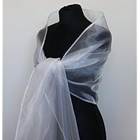 Stola Organza Schal Brautstola Tusch Hochzeit Braut