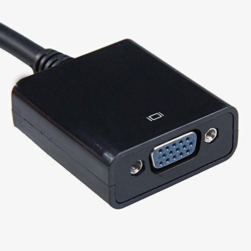 SAMTECH Displayport DP to VGA Connector Adapter Male to Female Cable Adapter Converter – Black - 4