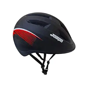 jaspo Multi Utility Sports Helmet for Cycling, Skating, Skateboarding (Red - Black, Medium)