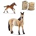 Produktbild Horseclub Schleich 13806 Mustang Stute + 13807 Mustang Fohlen + 42129 Pellets + Hafer