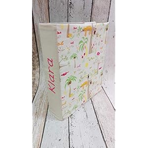 Ordnerhülle Portfolio Hülle Kindergartenhülle DIN A4, 100% Baumwolle