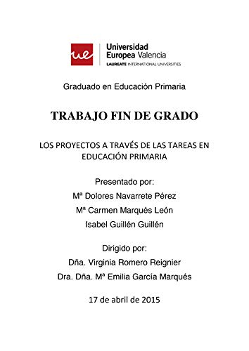 Los proyectos a través de las tareas en educación primaria