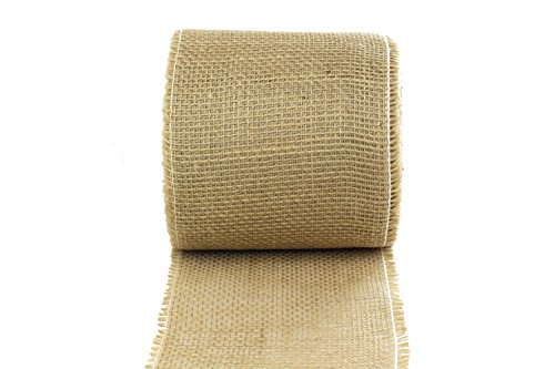 Jute Tischband, 15 cm breit, natur, 25 m Rolle - 2