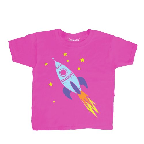 Inda-Bayi Baby-Toddler Heavy Cotton T Shirt - rocket