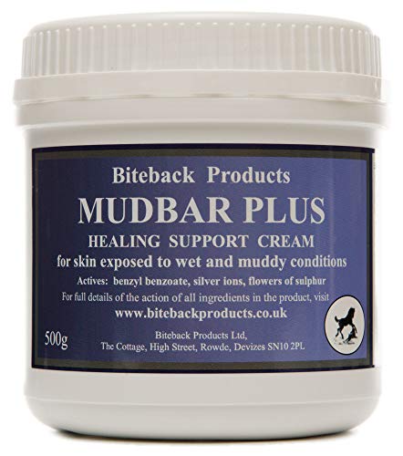 Biteback Products 'Mudbar Plus' TM Crema para el cuidado de la piel para barro de caballo y condiciones de piel de lluvia 500g