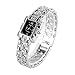 Produktbild SSXY Frauen-Quarz-Armbanduhr-Schmetterlings-Quadrat-Uhr-Armband-silbrige Armbanduhr-königliche Krone Damenuhr