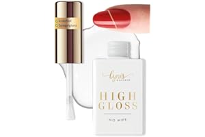 ‎LYNIS NAILSHOP High Gloss Top Coat UV GLANZ Versiegler für Nägel 10 ML · Quick Finish ohne Schwitzschicht + kein Vergilben + wochenlanger Glanz wie an Tag 1 · Lynis-Nailshop.de