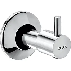 Cera Garnet Quarter Turn F2002361 Brass Concealed Stop Cock (Silver)