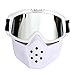 Produktbild WEIZQ Motorrad Goggle Motocross, Masken, Motorrad Sonnenbrille Motorrad Schutzbrille Staubschutz Brille, abnehmbar Gesichtsmaske winddicht für Outdoor Fahrrad Motocross Goggles