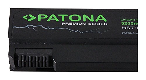 PATONA Premium Laptop Akku für HP Compaq 6500b | 6530b | 6535b | 6700b | 6730b | 6735b | Elitebook 6930p | 8440p | 8440w | ProBook 6440b | 6445b | 6450b | 6540b | 6545b | 6550b | 6555b – [Li-ion; 5200mAh; schwarz] - 5