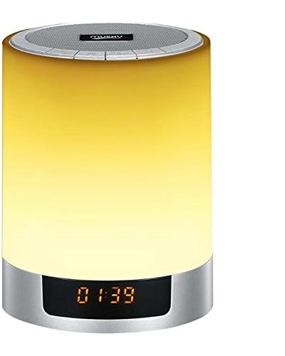 ZT Night Light Table Lamp Portable Bluetooth Speaker,Touch Control Bedside Lamp Color LED Outdoor Speaker