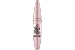 Maybelline New York Mascara Ciglia Sensazionali, Volumizzante, Effetto Ventaglio sulle Ciglia, Very Black, 9,5 ml