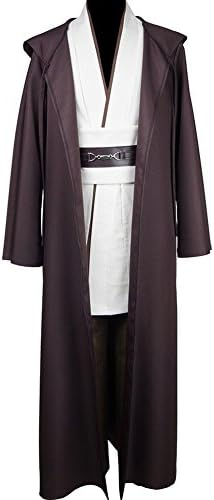 Star Wars Kenobi Jedi TUNIC Hooded Robe Costume Cosplay european adult Male Size