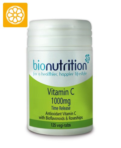 Preisvergleich Produktbild Bionutrition Vitamin C 1000mg Time Release (125 Veggie-Tabs)