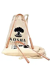 Copper Tongue Scraper | Perfect Surgical Tongue Cleaner | Best remedy for bad breath | Naturally Antimicrobial and Prevents Oral Health Diseases | Flexible handle with comfortable grip | Kosha Ayurveda (2)