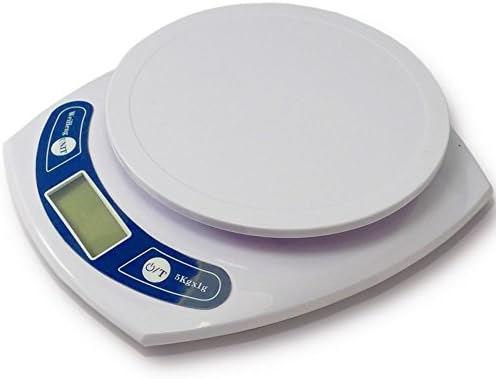PROINTxp® Professional Digital Baking Scale for Food Weighing Precisely in Bright White Easy to Clean (5Kg in 1Gm)