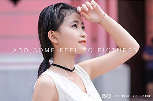 Ulefone S8 Pro - 5,3 pollici Schermo HD 0.5mm Bezel Android 7.0 4G Smartphone, tripla fotocamera (5MP + 5MP + 13MP), Quad Core 2GB RAM + 16GB ROM, GPS, Cornice metallica - Nero