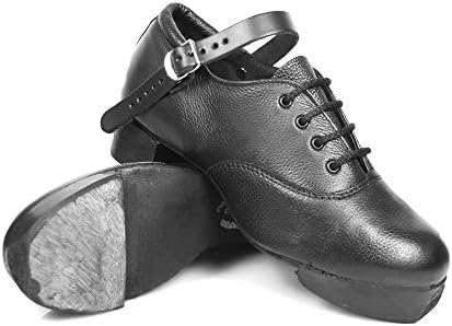 Rutherfords Irish Jig Shoe with Sandblaster Tip and Hytech Heel Size 4.5 Black